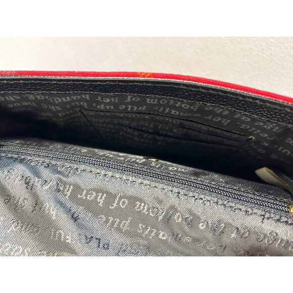 Kate Spade NY Julia Street Tally Plaid Clutch in Red / Black - Picture 6 of 6